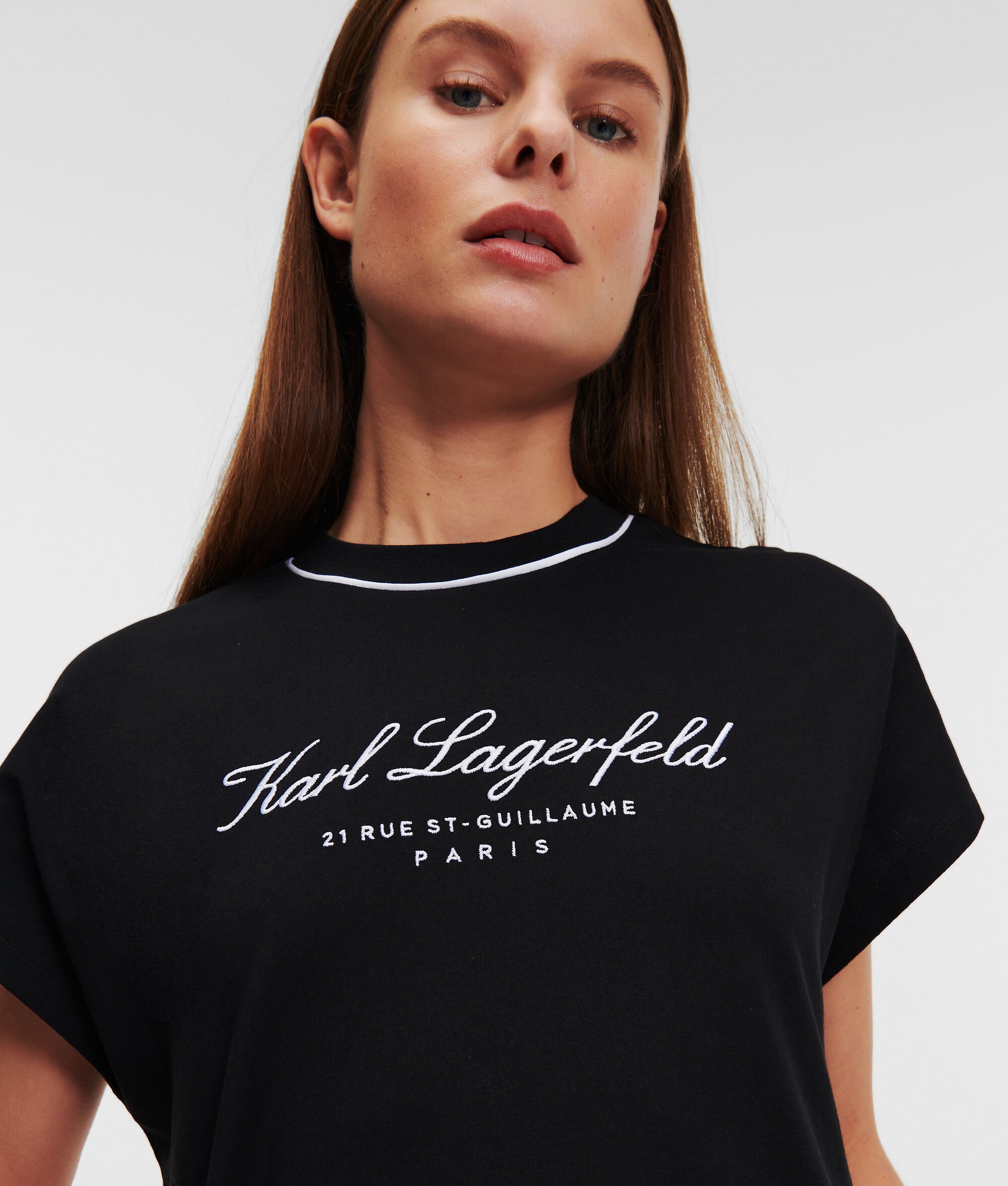 (image for) Stunning HOTEL KARL CAP SLEEVE LOUNGEWEAR T-SHIRT